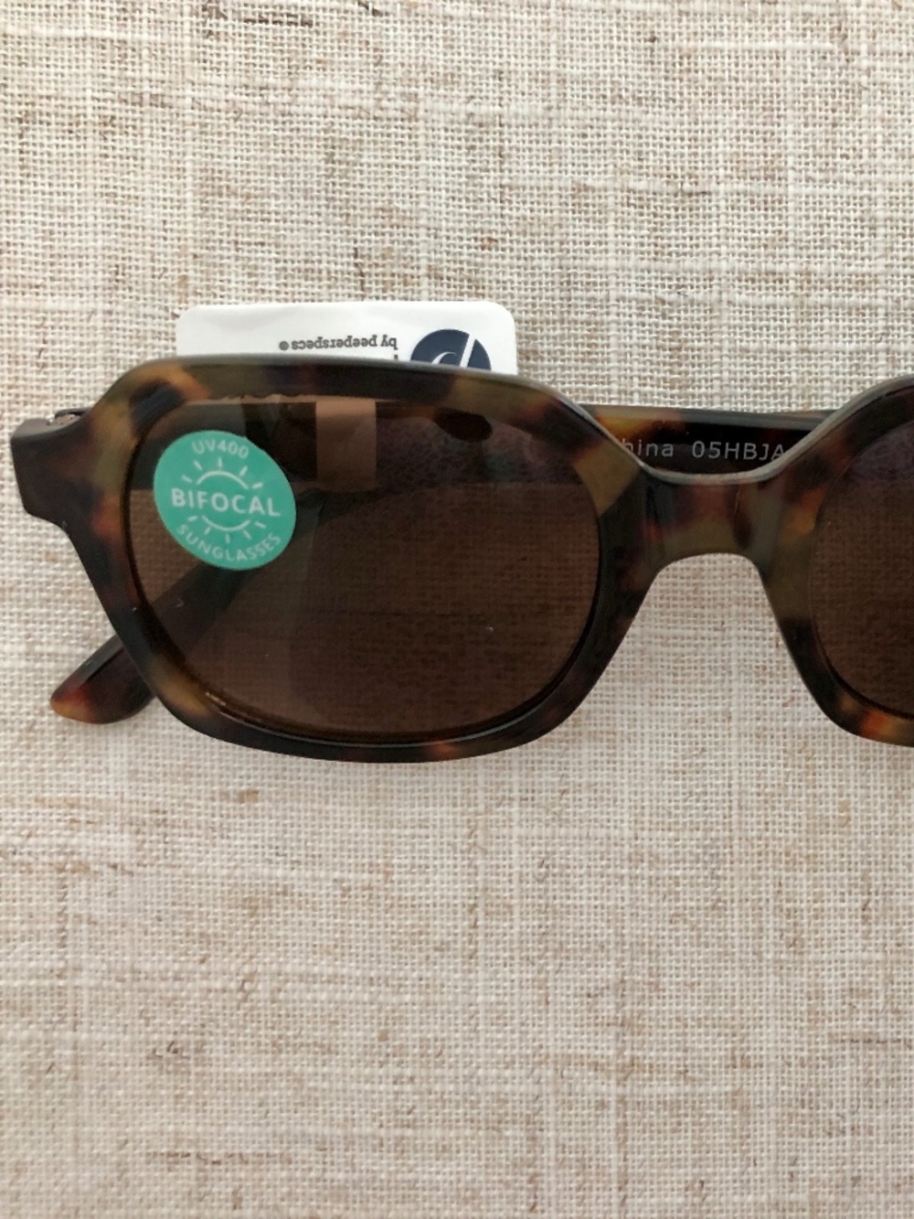 New Jet Set Tortoise PEEPERS SUNGLASS BIFCOAL Readers +2.00